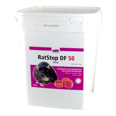 RatStop DF Block 5000g, 25 x 20 g Abp.  (Difenacoum)