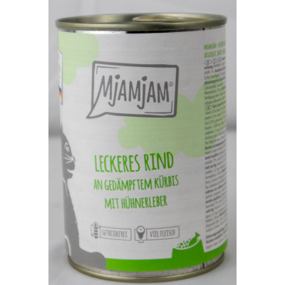 Beef &amp; Pumpkin" cat food - 400g tinned food delicious beef with steamed pumpkin