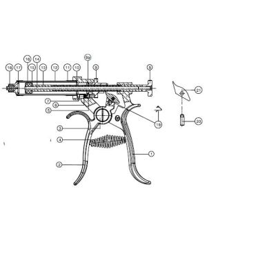 Clamp knob Roux