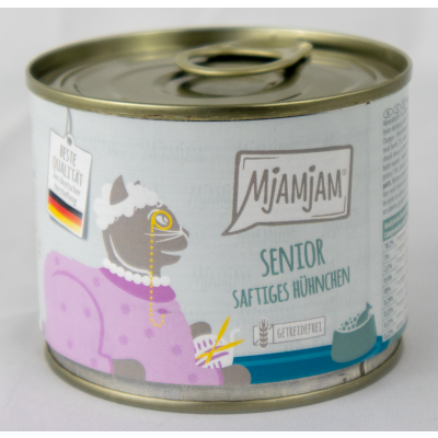 Senior" cat food - 200g juicy chicken for older cats
