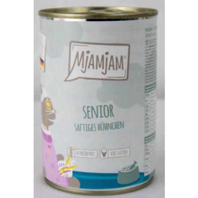 Senior" cat food - 400g juicy chicken for older cats