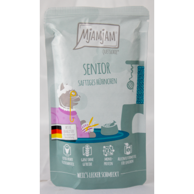 Quetschie "Senior" - 125g juicy chicken for older cats