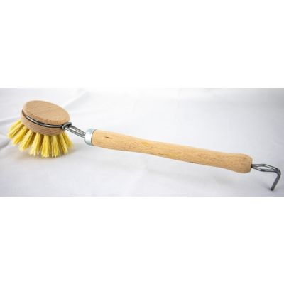 Washing-up brush, wood fibre round,