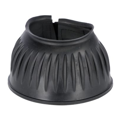 Horse hoof "jumping bells" can prevent injuries to the front legs and their bales and serve to protect the fitting of the hoof.