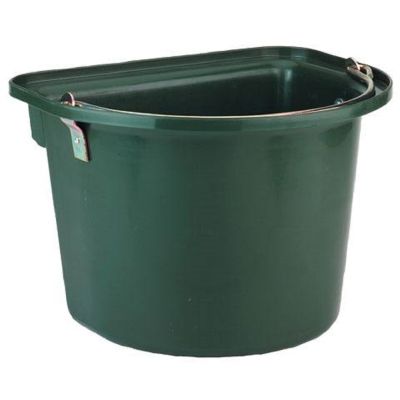 Bucket with metal handle, green