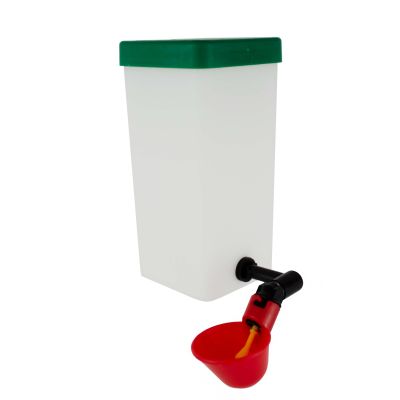 Beckentränke 1L für Hühner und Küken Geflügel Wasser Becken Tränke Trinkflasche