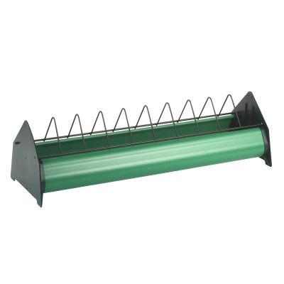 Pullets trough with feed barrier 100 cm in green - Easy care and stable! Original Stückerjürgen! For Poultry..Young Hens..