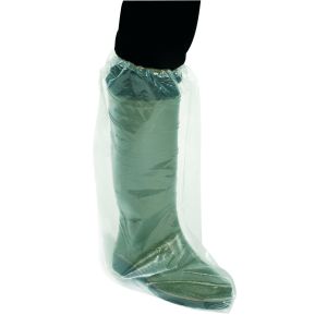 Überziehstiefel Einmal Überschuhe mit Gummizug - Schutzkleidung Seuche Virus Hygiene Einwegstiefel