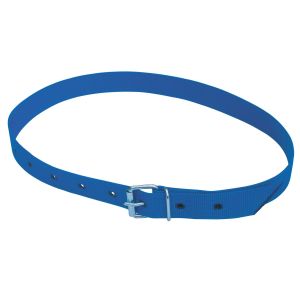Halsmarkierungsband 120 cm, mit Rollschnalle blau