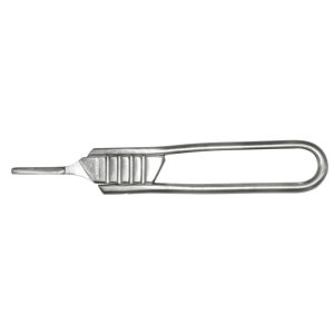 Scalpel handle, foldable