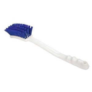 Handle brush blue bristles, 40 cm