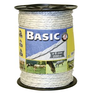 Cord wire 200 m, 6 mm, white, ladder 2 x 0.50 Niro - Kalluri