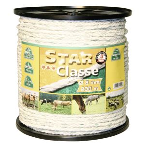 Cord wire 200 m, 8 mm, white/green, head 4 x 0.30 Niro + 4 x 0.30 Ku euro