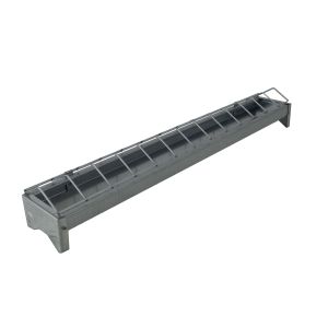 Chick feeder trough 50cm galvanized