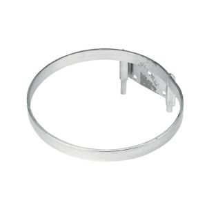 Bucket bracket complete with retaining plate