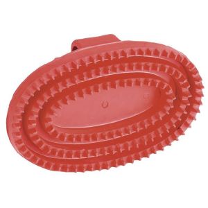 Rubber Striegel junior, oval, Red