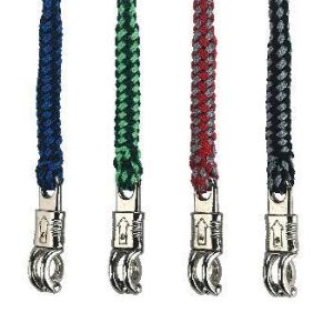 Exclusive lead rope 200 cm. with panic hook, Navy/light blue