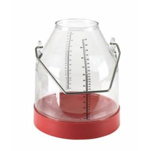 Wagon 30 l with scale and handle in red