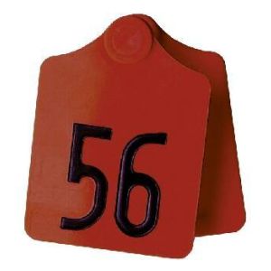 Primaflex ear tag size 2, shaped, yellow, red, green, blue, white (25 pieces per pack)
