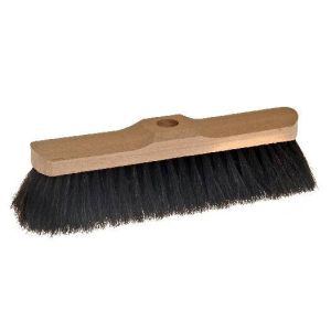 Room broom 28 cm, horsehair, with shaft hole