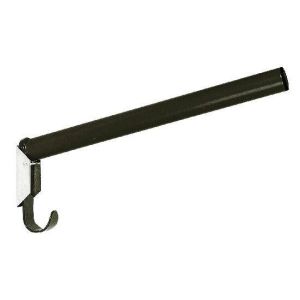Saddle rack, round version, foldable, black