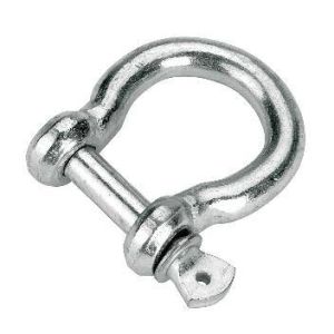 Polished shackle, zinc plated 10 mm, 3 PCs