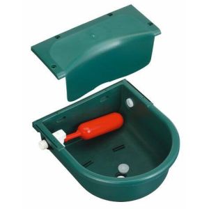 Float drinking bowls green, plastic 3 l