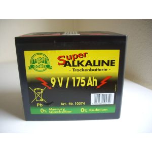 Fence battery 9 volt 175 AH, alkaline