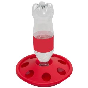 Kükentränke mit 7 Löchern für Standardflasche von 0.5 - 1 Liter