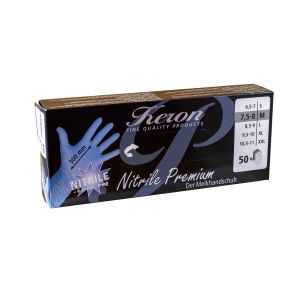 Keron Nitrilhandschuhe Premium 300 mm, 50 Stück, Gr. M