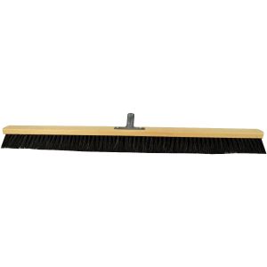 Room broom 100 cm, horsehair, with metal stick holder