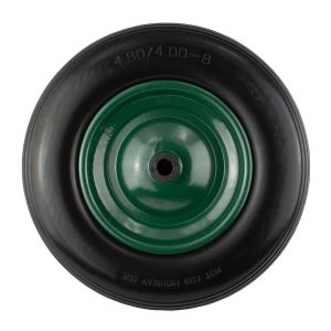 Pannensicheres Rad aus Polyurethan, schwarz, Schubkarrenrad - 20cm Durchmesser 