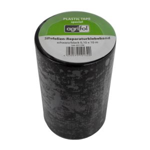 Silo Reparatur Klebeband, schwarz 10 cm breit, 10 m lang für Reparatur-, Abdichtungs- und Isolierarbeiten