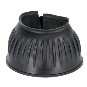 Horse hoof "jumping bells" can prevent injuries to the front legs and their bales and serve to protect the fitting of the hoof.
