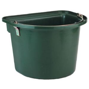 Bucket with metal handle, green