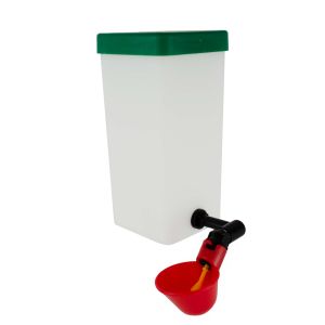 Beckentränke 1L für Hühner und Küken Geflügel Wasser Becken Tränke Trinkflasche