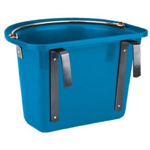 Transportation crib with a hanging iron and carry handle, blue