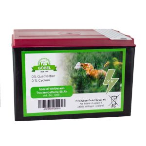 Weidezaun Batterie 9 Volt 55 AH Zink Kohle Trockenbatterie