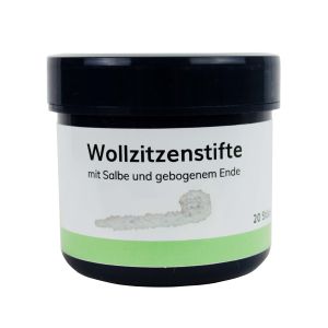 Wollzitzenstifte mit Salbe und gebogenem Ende - 20 Stück