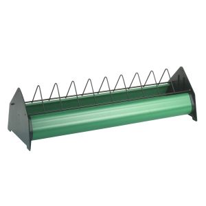 Pullets trough with feed barrier 100 cm in green - Easy care and stable! Original Stückerjürgen! For Poultry..Young Hens..