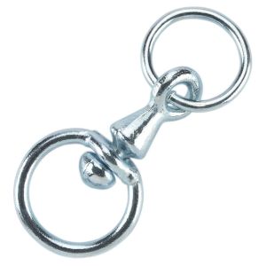 Swivel for cow chain, galvanized with ring, 8mm