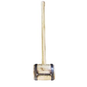 Wooden hammer 6 kg with a flat iron