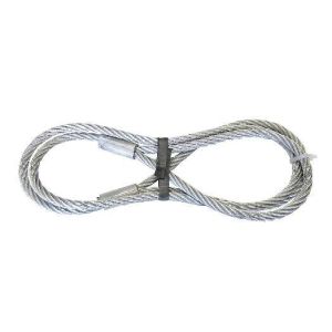 Wire rope with 2 loops, 2.0 m x 12 mm, 1250 kg