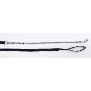 Leash with chain, 250 cm, black