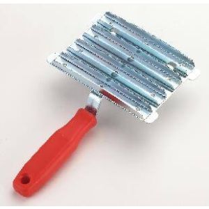 Metal Currycomb, bright zinc-plated