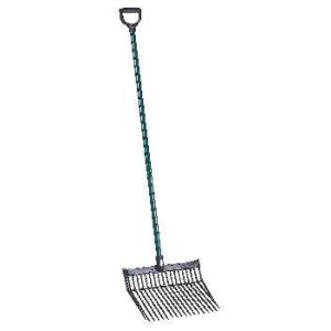 Horse manure fork PVC with metal handle