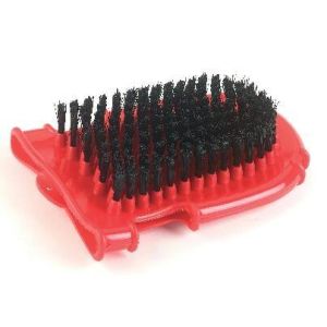 Grooming glove, a pimple page-a page hard bristles