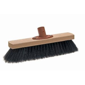Room broom 28 cm, horsehair, with quick set holder