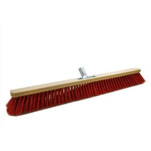 Room broom 80 cm Elaston red with metal stick holder