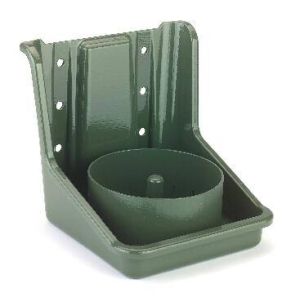 Green salt leak stone holder, PVC, with round insert